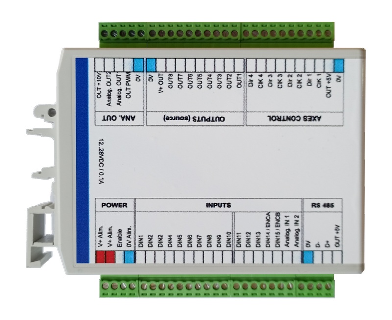 CNC-PLC 4 axes SOPROLEC InterpCNC V2.4 USB/RS485 | Soprolec